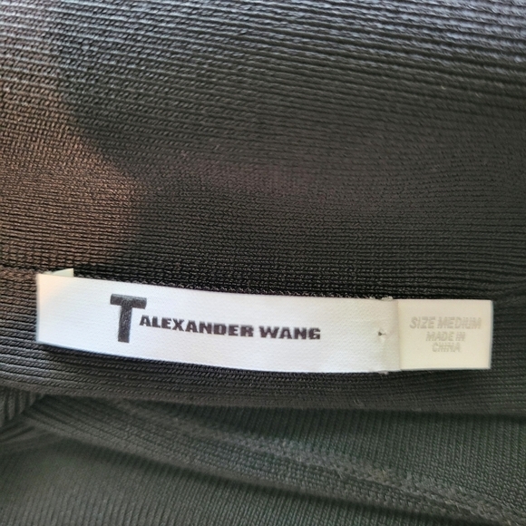 T Alexander Wang womens black bandage above the knee length fitted dress size M - Picture 10 of 12